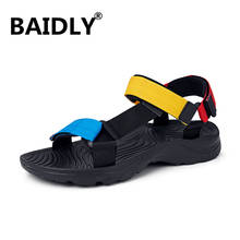 Men Sandals Gladiators Casual Roman Shoes Outside Breathable Mens Summer Sandals Comfortable Light Sandalias Hombre Plus Size 2024 - buy cheap