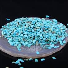 3-5MM No Hole 100g Irregular Natural Turquoises Chips Beads Energy Gravel Shape Blue Beads For Fish Tank Bonsai Decor 2024 - buy cheap