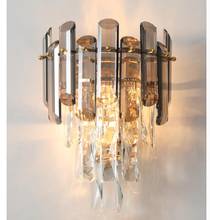 Modern Wall Sconce Lighting Creative Design Smokey Clear De Bedroom LED Crystal Wall Lamp Bedside Home Decor Wall Light Fixture 2024 - buy cheap