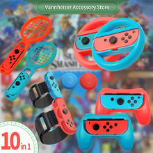 Kit de accesorios para Nintendo Switch, soporte de agarre manual para consola NS n-switch, mango Joy Con, accesorios para volante 2024 - compra barato