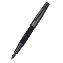 Hongdian 6013 preto metal caneta tinteiro titânio preto ef/f/dobrado nib gun-preto caneta tampa clipe excelente escritório de negócios presente caneta 2024 - compre barato