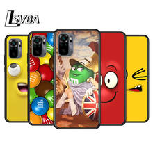 Cute M&M Chocolate for Xiaomi Redmi Note 10 10S 9 9T 9S 9Pro Max 8T 8Pro 8 7 6 5 Pro 5A 4X 4 Soft Black Phone Case 2024 - buy cheap