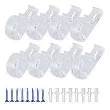 8Pcs Curtain Clear P Clips Hook,Roller Blind Clips Child Safety Chain Cord P Clip Hooks for Vertical Roman Roller Blinds 2024 - buy cheap