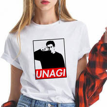 Friends Letter Unagi T Shirt Women Harajuku Short Sleeve Korean Fashion Clothes Trend 2022 Summer Top Family Look Free Shipping 2024 - buy cheap