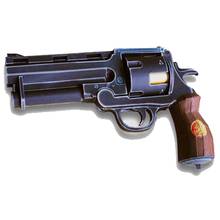 Бумажная модель пистолета, револьвер Хеллбой с пулями, имитация масштаба 1:1, журнал огнестрельного оружия, игрушка-пазл для взрослых 2024 - купить недорого