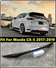 Rear Middle Spoiler Wing FRP Material Carbon Fiber Style Trunk Lip Wing For Mazda CX-5 CX5 2017 2018 2019 2024 - buy cheap