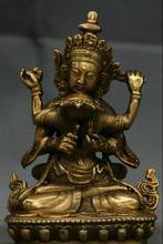 Тибетская буддийская медная Бронзовая статуя Будды в ябе-Ням 2024 - купить недорого