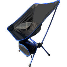 Blue Outdoor Portable Folding Chair Waterproof Oxford Backrest Garden Chairs fishing Foldable Camping Stool Fast Shipping 2024 - buy cheap