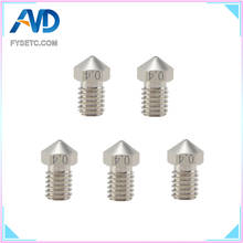 FYSETC 5pcs E3D Nickel Plating Copper Nozzle Durable non-stick High Performance for 3D Printers Hotend Thread for E3D V6 Hotend 2024 - buy cheap