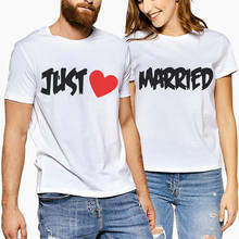 Women/Men Short Sleeve Letter Print Just Married Summer T-Shirts Casual Tshirts Hot Sale Trendy Fans Tee Shirts New Creative 2024 - buy cheap