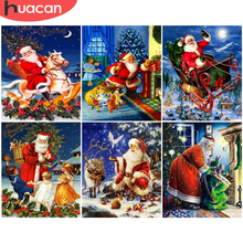 HUACAN Paint By Number Christmas DIY Pictures By Numbers Santa Claus Kits Hand Painted Painting Drawing On Canvas Home Decor 2024 - buy cheap