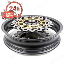 For Yamaha FZ1 2006 2007 2008 2009 Front Wheel Rim and Brake Disc Rotor Disk Motorcycle Replacement Accessories Matte Black 09 2024 - buy cheap