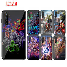 Cool Marvel Avengers For OPPO A93 A92 A73 A53S A52 A32 A31 A12E A1K F17 F15 Reno5 5k Find X2 X3 Pro Lite Black soft Phone Case 2024 - buy cheap