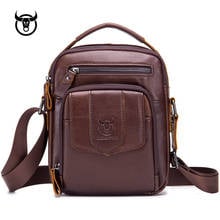 famous brand cow leather man Shoulder bag Vintage Genuine Leather Men's Messenger Bags Crossbody Bags for male Casual handbag 2024 - buy cheap