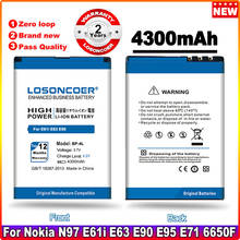 Losoncoer-bateria de telefone para substituição, compatível com nokia e61i, e63, e90, e95, e71, 6650f, n97, n810, e72, e52 4200, 6650 2024 - compre barato