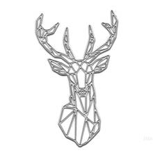 New Deer Head Metal Cutting Dies Stencil DIY Scrapbooking Album Stamp Paper Card Embossing Decor Craft 2024 - buy cheap