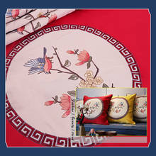 Almofadas decorativas bordadas tradicionais chinesas, flores, capa de almofada, sofá, capa, travesseiro 2024 - compre barato