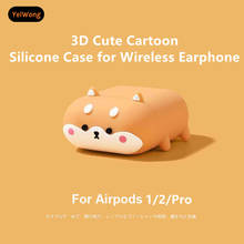 Funda 3D Corgi para Apple Airpods 1 y 2, funda de silicona con Bluetooth, funda protectora inalámbrica para AirPods Pro, gato y perro 2024 - compra barato