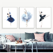 Girl Room Decor Dancing Ballet Canvas Picture On The Wall Modern Nordic Paintings for Interior Frameless Prints for Living Room 2024 - buy cheap