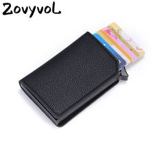 ZOVYVOL-cartera de cuero Rfid para hombre y mujer, monedero pequeño, delgado, monedero de bolsillo, Valet 2024 - compra barato