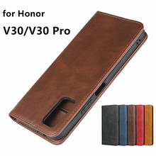 Leather case for Huawei Honor View 30 Pro View30 Pro Flip case card holder Holster Magnetic attraction Cover Case Wallet Case 2024 - buy cheap