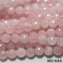 Meihan Wholesale 10mm (2 strands/lot) shinny Pink quartz faceted beads for jewelry making design DIY bracelet necklace 2024 - buy cheap