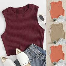 Fashion Kintted Tank Tops Women Streetwear Basic Tops Solid Color Sleeveless Ruched Bodycon Vest Tank Top Camisole Ropa De Mujer 2024 - buy cheap