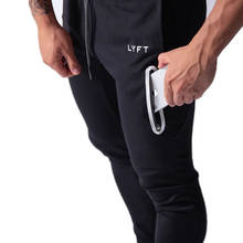 Calça de corrida masculina, calça de moletom esportiva para homens de algodão slim fit 20ck01 2024 - compre barato