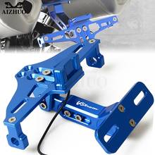 Motorcycle Adjustable License Number Plate Frame Holder Bracket FOR Suzuki DL650 V-STROM DL 650 1000 VSTROM 2004-2010 2005 2006 2024 - buy cheap