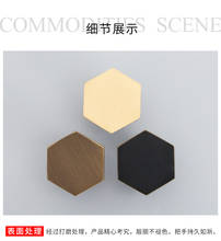 Gold Antique Brass Hexagon Knobs Cabinet Knob Handle Dresser Knobs Drawer Pulls Kitchen Furniture Hardware 2024 - buy cheap