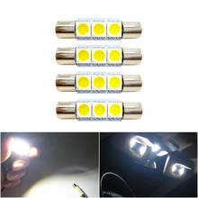 Festoon-luz led para espejo de tocador de coche, lámpara de lectura para techo de puerta, luz para matrícula, 12V, 28mm, 29mm, C5W, C10W, 6641, 6614F, 4 Uds. 2024 - compra barato