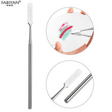 Spatula Cosmetic Makeup Stainless Steel Rod Mixing BB Cream Tools Foundation Eye Shadow Manicure Palette Polish UV Gel Nail Art 2024 - buy cheap