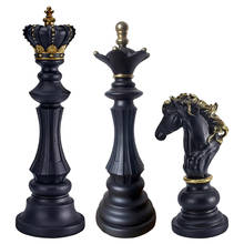 Estatua del rey ajedrez, estatua del caballero, escultura, ornamento, figura coleccionable, artesanía 2024 - compra barato