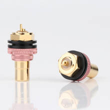 12Pcs RS3014 Gold Plated RCA Phono Chassis Panel Mount Female Adapter Socket 2024 - buy cheap