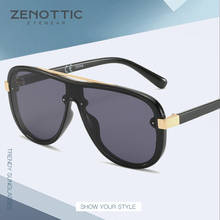 ZENOTTIC One Piece Shape Polarized Sunglasses Men Sports Shield Glasses Driving Goggle Oversized Reduce Windage Designed Frame 2024 - buy cheap