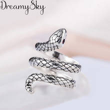 Hot Sale Charming Romantic Large Snake Rings for Women Men Jewelry Adjustable Size Rings Christmas Gift Dropship 2021 2024 - buy cheap