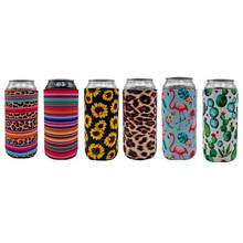 6PCS Collapsible Neoprene Can Beer Cooler Sleeves Tall Energy/Beer Drink Coolies For 16oz Rockstar , Monster , 500ML beer bottle 2024 - buy cheap