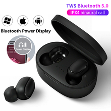 A6S Bluetooth гарнитура беспроводные наушники спортивные мини наушники стерео звук в ухо IPX4 водонепроницаемый TWS 5,0 мощность для Android Ios 2024 - купить недорого