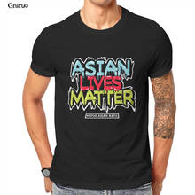 Atacado asian lives matter and stop asiático ódio unisex poli algodão camiseta presente preto hiphop de grandes dimensões estética masculina 85967 2024 - compre barato