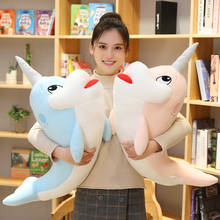 70-110CM Large Soft Unicorn Whale Stuffed Marine Animal Plush Toy Pillow Cute Dolphin Baby Sleeping Toy Children's Birthday Gift 2024 - buy cheap