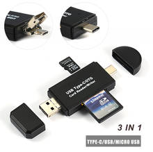 Lector de tarjetas tipo c, multifunción, OTG, USB 2,0, TF, teléfono móvil, USB, USB-C, 3 en 1, para Windows 10/8/7 2024 - compra barato