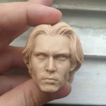 Blank 1/6 Scale Edward Scissorhands Johnny Depp Head Sculpt Unpainted Fit 12" Figure 2024 - buy cheap