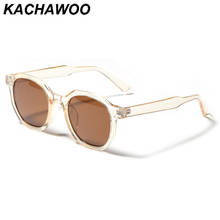 Kachawoo retro sunglasses round women fashion eyeglasses square men unisex accessories beige brown drop ship 2021 European style 2024 - buy cheap