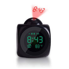 Nixie-reloj Digital con proyección LCD para escritorio, dispositivo despertador parlante con proyección de tiempo, electrónico 2024 - compra barato