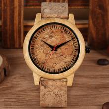 New Fashion Cork Slag Dial Wood Watches Men Women Quartz Watch Dress Original Bamboo Wooden Male Clock Gifts Relogio Masculino 2024 - buy cheap