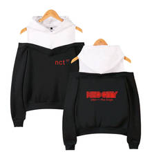 Nct 127 Kpop Off Shoulder Hoodies sweatshirts Women cotton Long Sleeve Hoody Sweatshirt hit hop Casual Trendy Streetwear Clothes 2024 - buy cheap