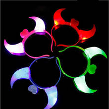 10pcs/lot LED Flashing Glasses Light Up Claw Headband Bar Night Club New Year Decorations Glow Party Supplies Christmas 2023 - buy cheap