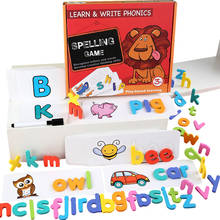 Rompecabezas Montessori para bebé, juego de palabras de madera, rompecabezas de letras del alfabeto para aprendizaje temprano, juguetes educativos para niños en edad preescolar 2024 - compra barato