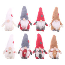 Muñeco de peluche sueco hecho a mano, muñeco de Papá Noel, gnomo escandinavo, Tomte, nórdico, Nisse, Sockerbit, elfo enano, adornos para el hogar, Papá Noel de Navidad 2024 - compra barato