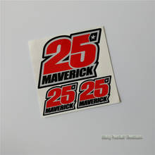 3pc/lot sport Maverick Vinales 25 MVK sticker motorcycle adhesive stickers Reflective motocross vinyl decals helmet scooter 2024 - buy cheap